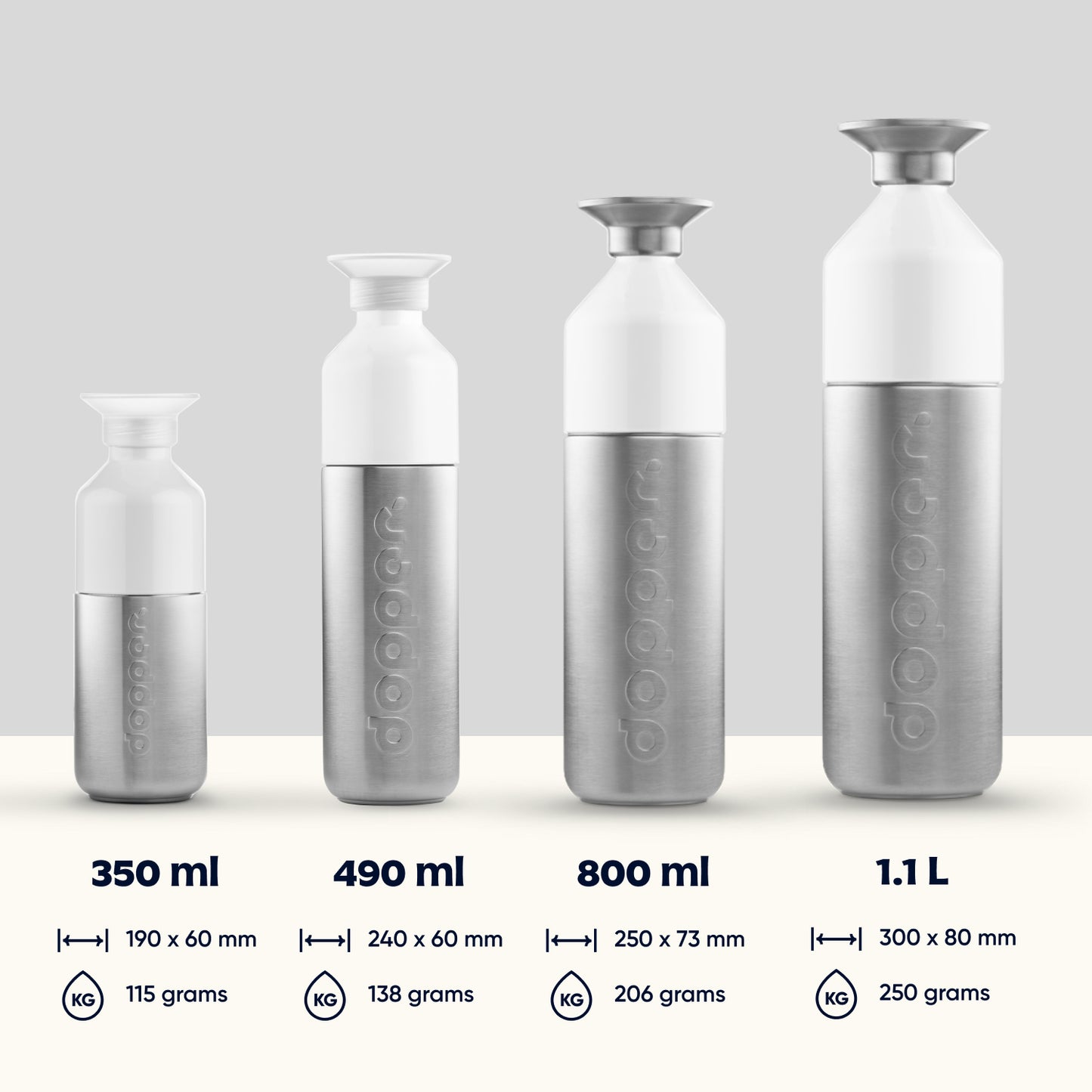 Dopper Steel (350ml) - Silver