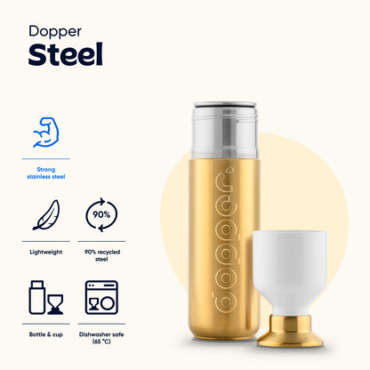 Dopper Steel (490ml) - Gold