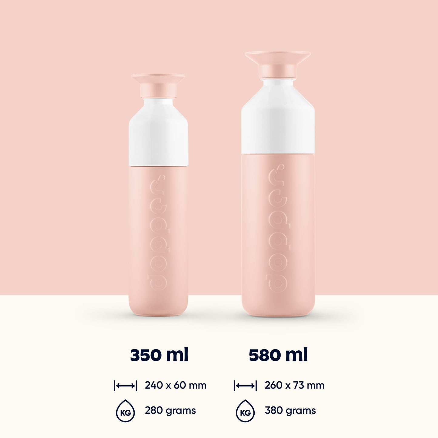 Dopper Insulated (580ml) - Pebble Peach